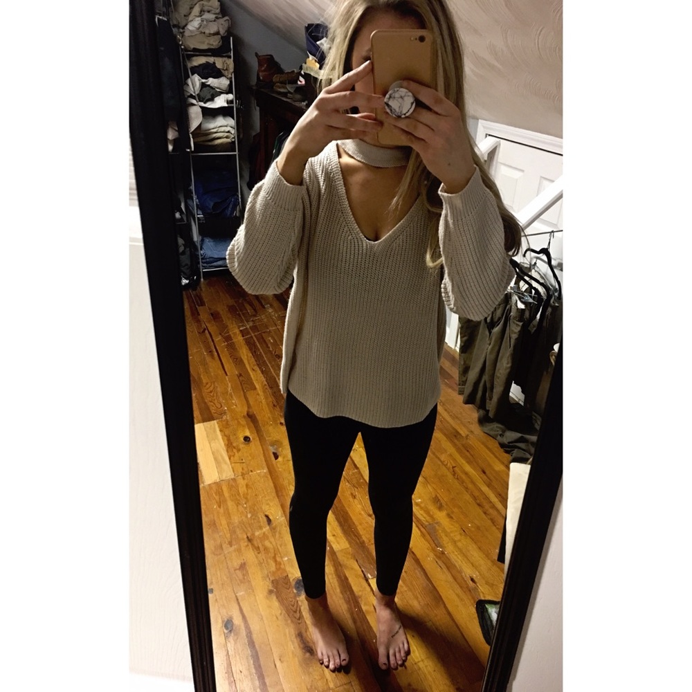 Grace Choker Sweater from Ooh La Luxe NWOT